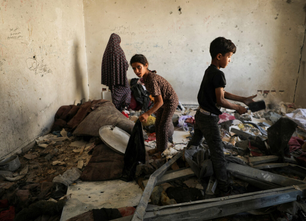children’s-toys-in-rubble-as-israel-strikes-gaza-clinic-shelter