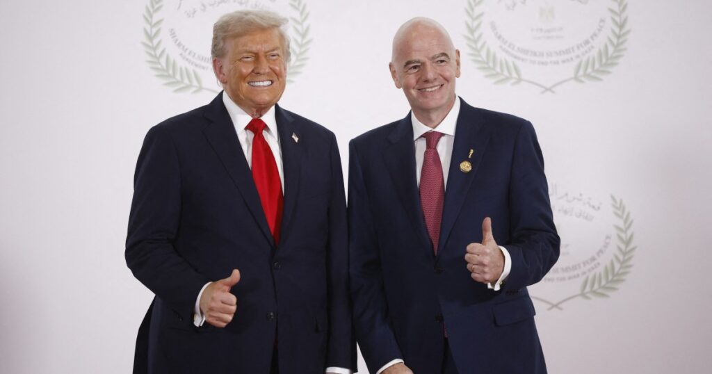 why-was-fifa-president-infantino-with-trump-at-gaza-peace-summit-in-egypt?