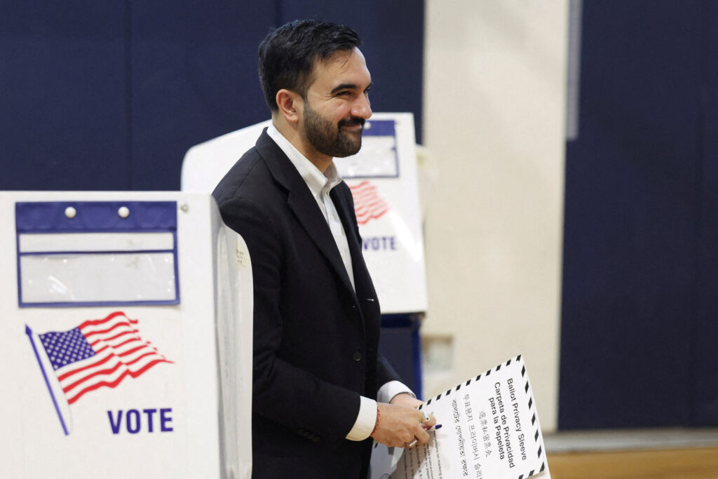 ‘on-the-brink-of-making-history’:-zohran-mamdani-casts-vote-in-nyc-election