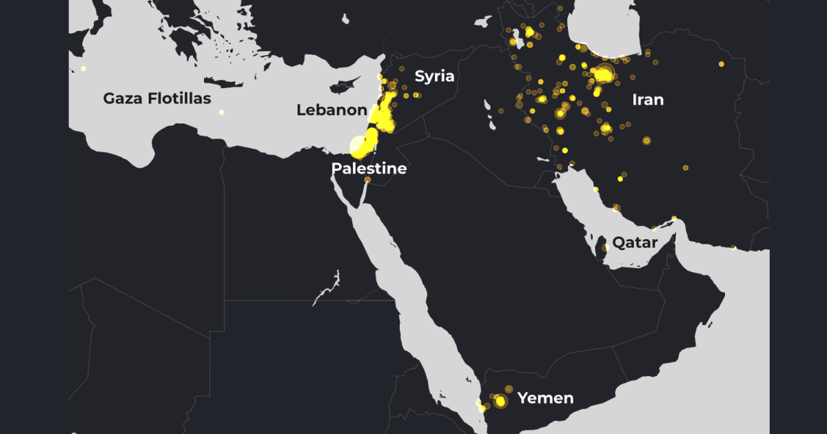 all-the-countries-israel-attacked-in-2025:-animated-map