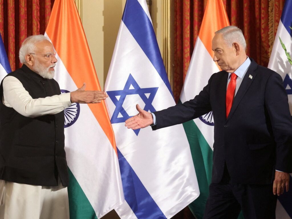 india-and-israel-pledge-to-boost-cooperation-on-trade,-defence