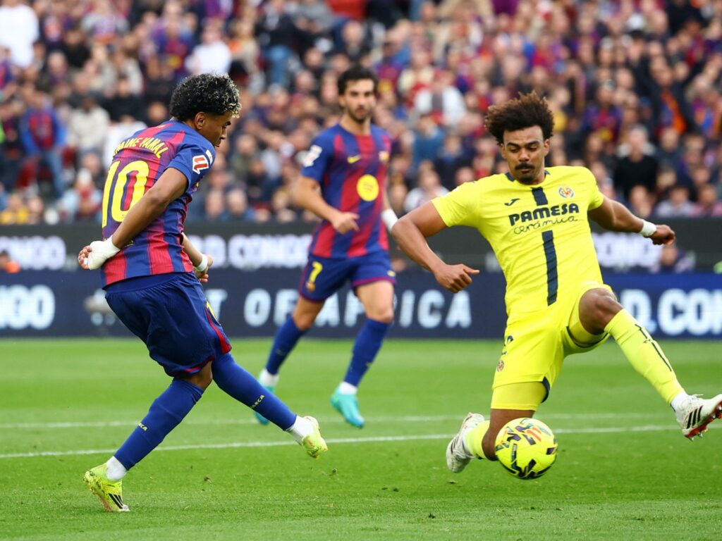 lamine-yamal-hits-hat-trick-as-barcelona-beat-villarreal-4-1-in-la-liga