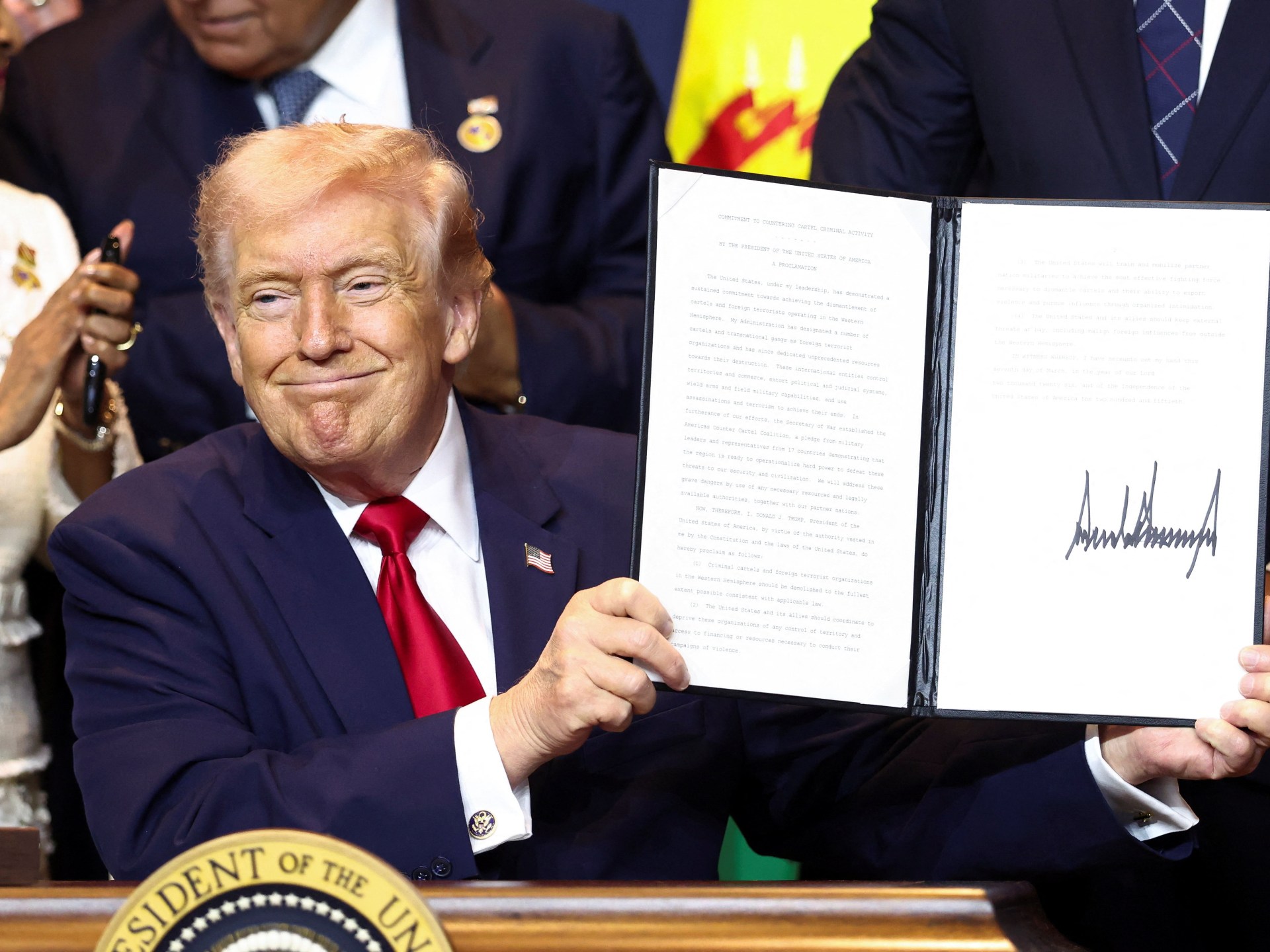 ‘they’re-cancer’:-trump-threatens-cartels,-cuba-at-latin-american-summit