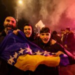bosnia-fans-celebrate-as-team-qualifies-for-world-cup,-knocking-italy-out