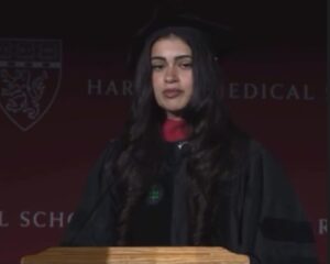 harvard-medical-school-graduate-dedicates-speech-to-lebanon-and-palestine