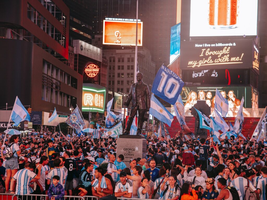 nyc-swells-with-spanish,-argentinian-fans-anticipating-world-cup-glory